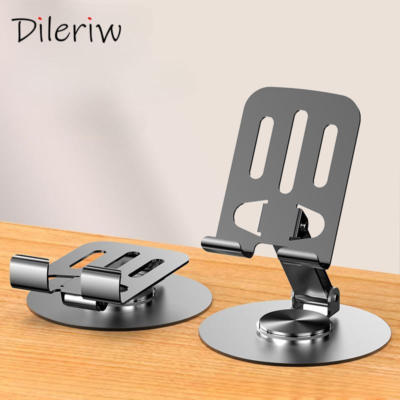 360° Rotating Metal Mobile Phone Stand for Lazy Users +1 Key Chain