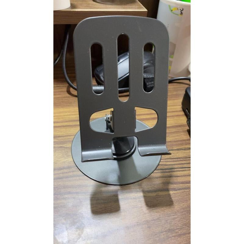 360° Rotating Metal Mobile Phone Stand for Lazy Users +1 Key Chain